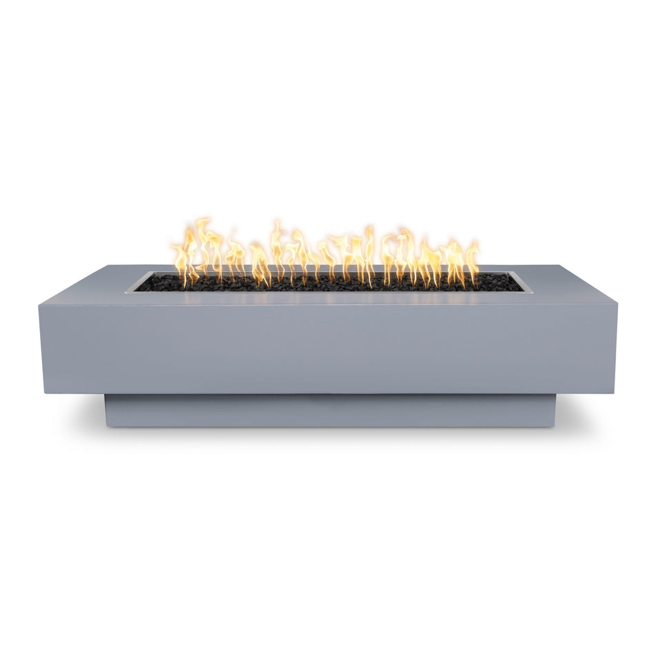 The Outdoor Plus 48" Coronado Steel Rectangle Fire Pit Table (Gray)