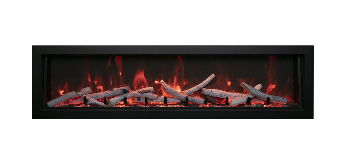 Remii Deep with birch log set orange flame