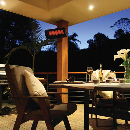 Bromic Tungsten Smart-Heat Gas Patio Heater installed outdoors