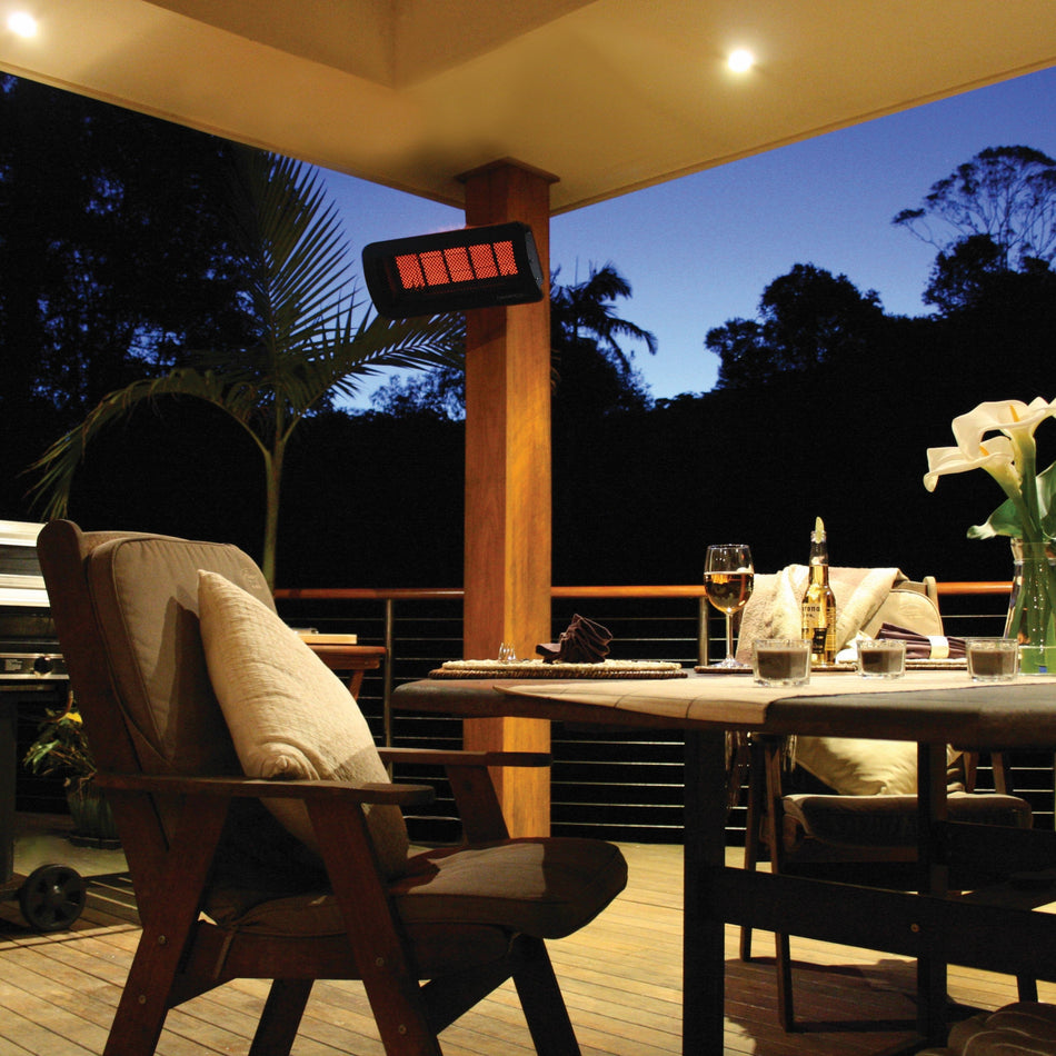 Bromic Tungsten Smart-Heat Gas Patio Heater installed outdoors