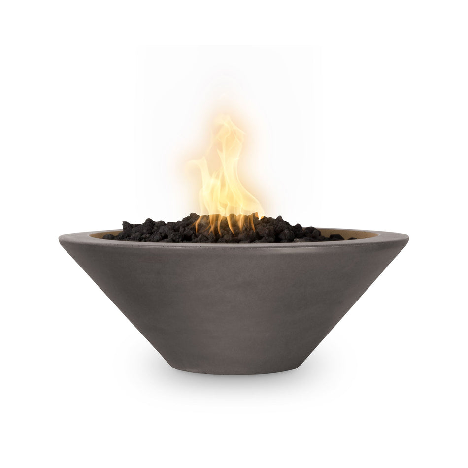 The Outdoor Plus 48" Cazo GFRC Concrete Round Fire Bowl (Chestnut)