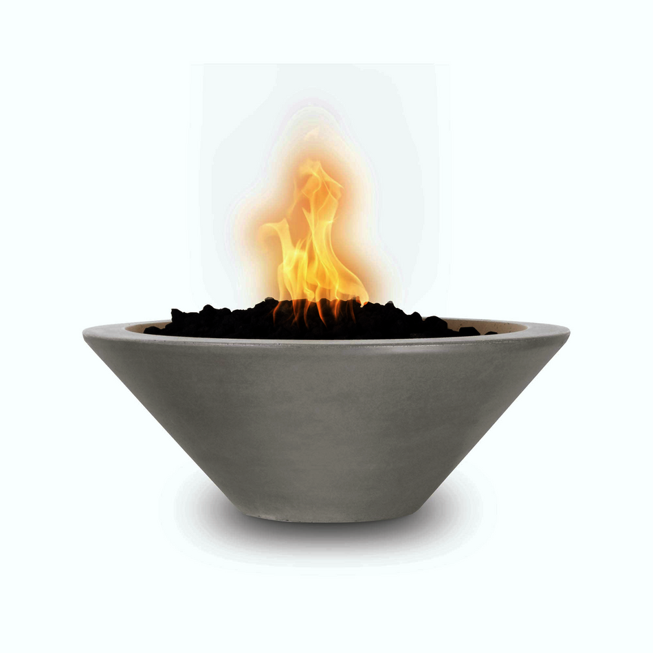 The Outdoor Plus 24" Cazo GFRC Concrete Round Fire Bowl (Natural Gray)