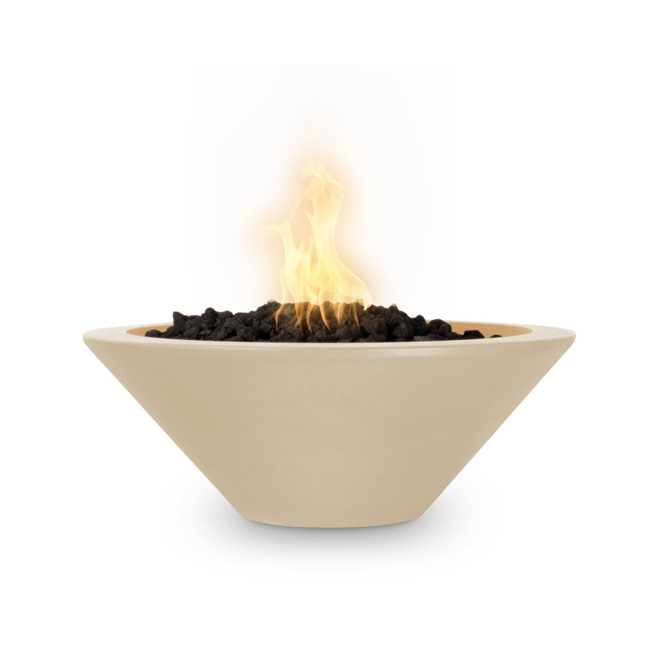 The Outdoor Plus 31" Cazo GFRC Concrete Round Fire Bowl (Vanilla)