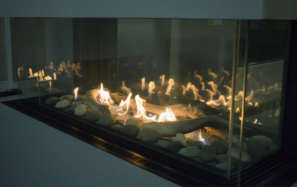 Sierra Flame Lyon 48" 4-Sided See-Through Gas Fireplace