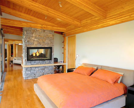 Majestic Designer See-Through Wood Burning Fireplace