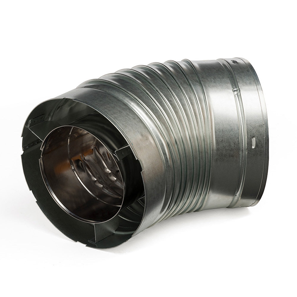 Majestic 45 degree DVP direct vent elbow