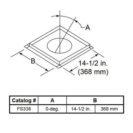 Majestic SL300 firestop spacer dimensions
