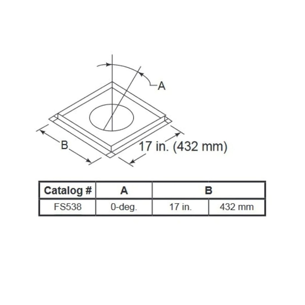 Majestic SL1100 flat firestop spacer, second view