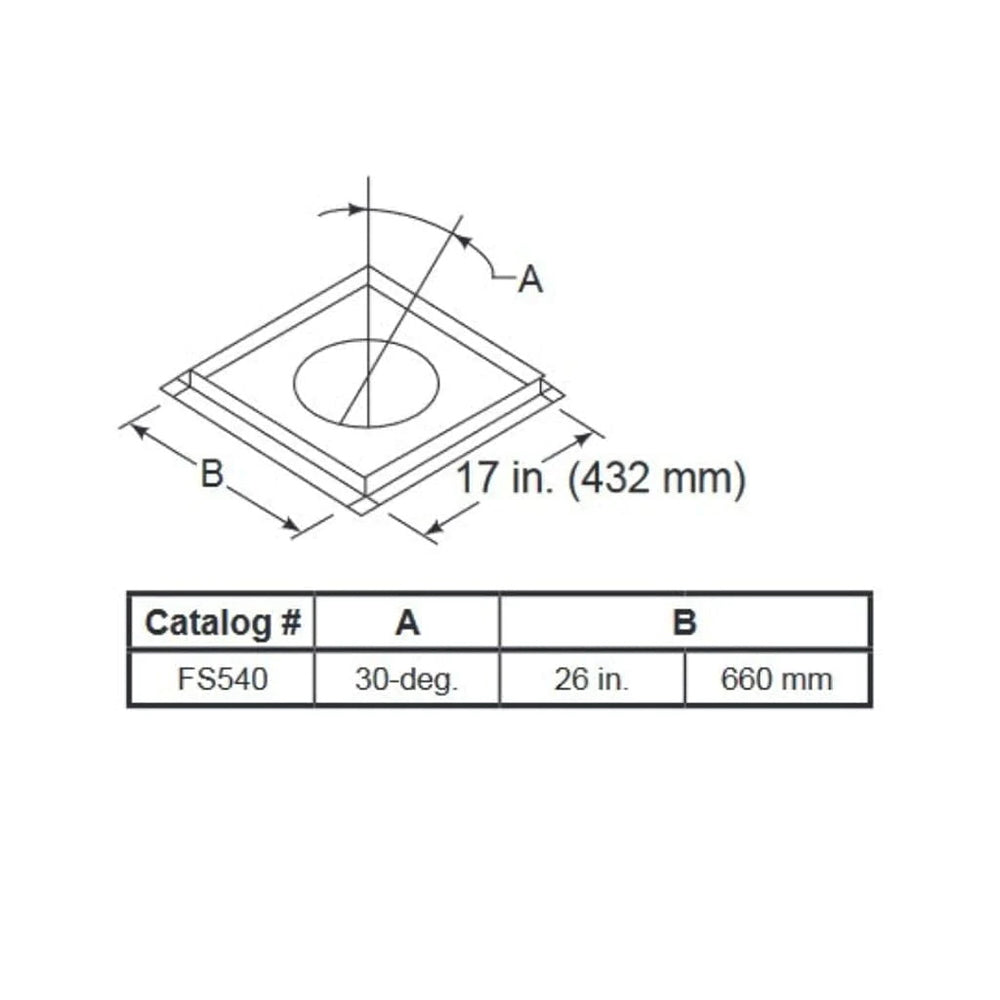 Majestic SL1100 30 degree firestop spacer