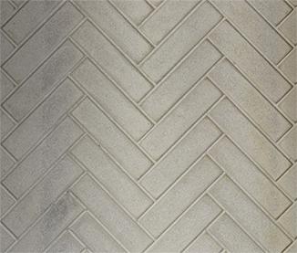 Majestic Ashland natural grey herringbone panel finish