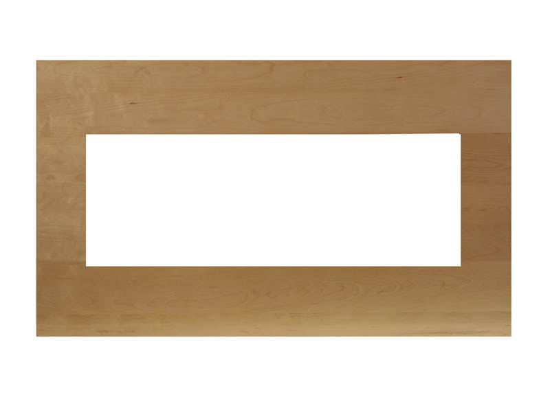 Amantii Natural Birch Wooden Mantel Surround — for BI-40 Xtraslim