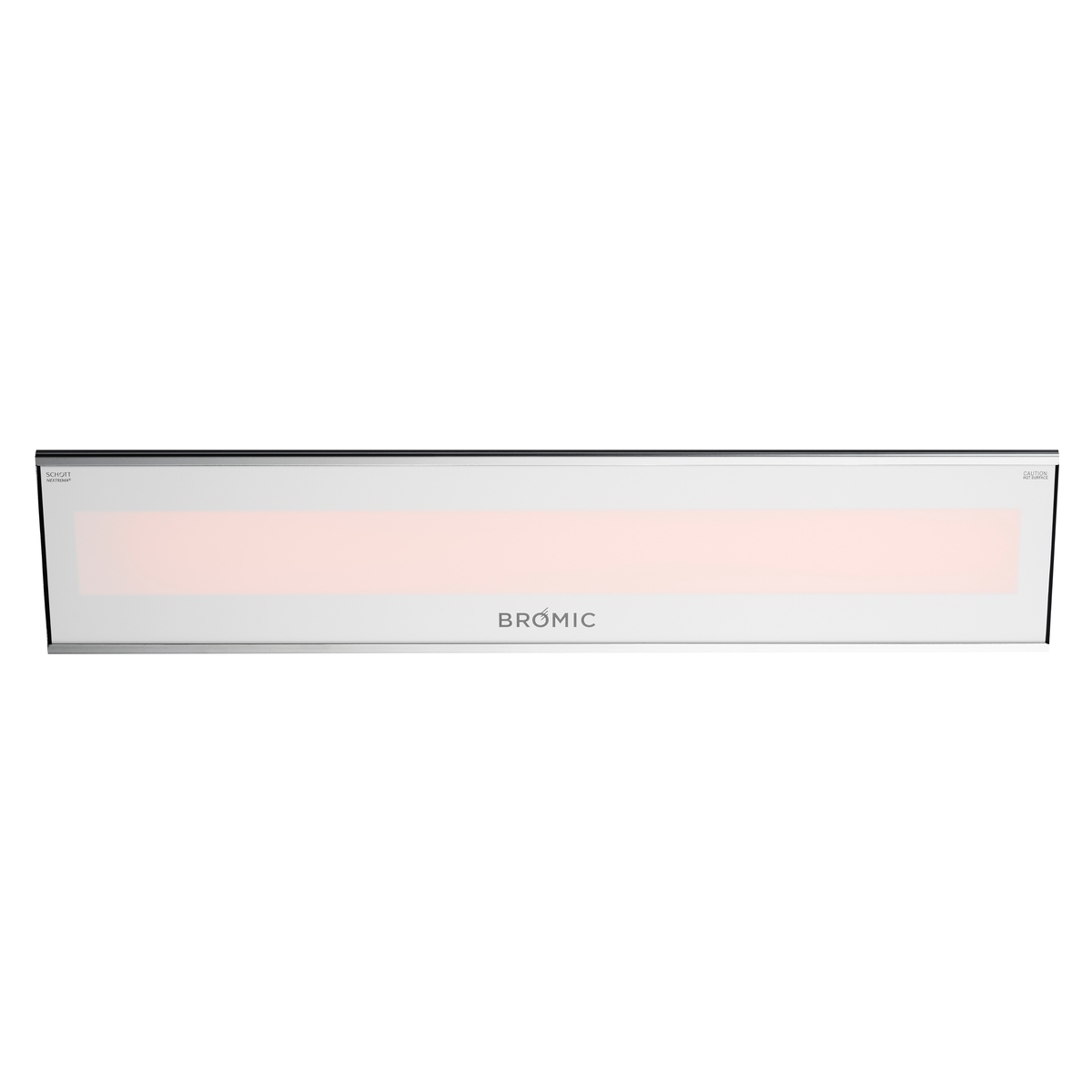 Bromic Platinum Smart-Heat Electric 2300W Patio Heater - white finish, on