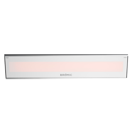 Bromic Platinum Smart-Heat Electric 4500W Patio Heater - white finish, on