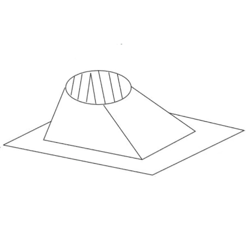 Majestic SL1100 roof flashing, 7/12 to 12/12 pitch