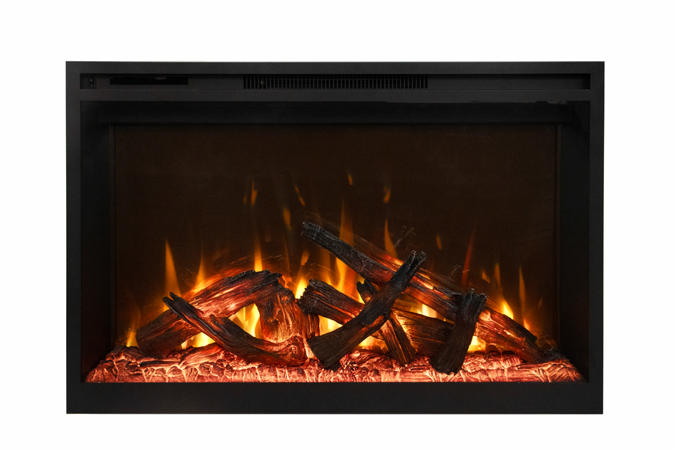 Amantii Fire &amp; Ice RusticStone 36" Built-In Electric Fireplace