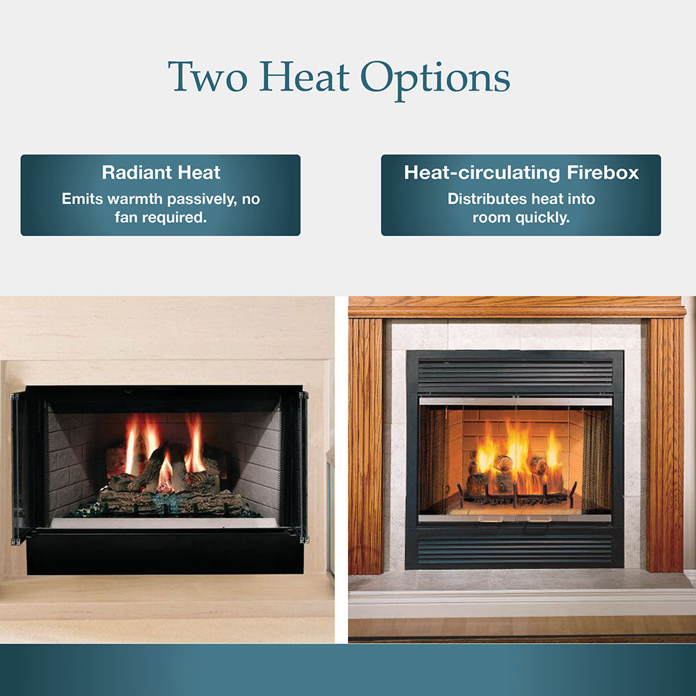 Majestic Sovereign wood burning fireplace, fifth view