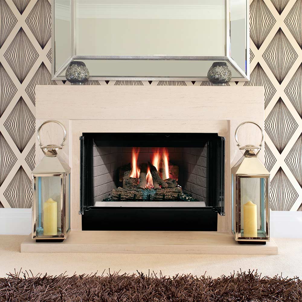 Majestic Sovereign radiant wood burning fireplace