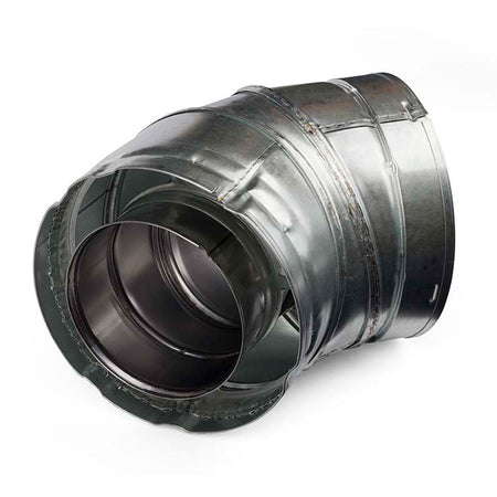 Majestic 45 degree SLP direct vent elbow