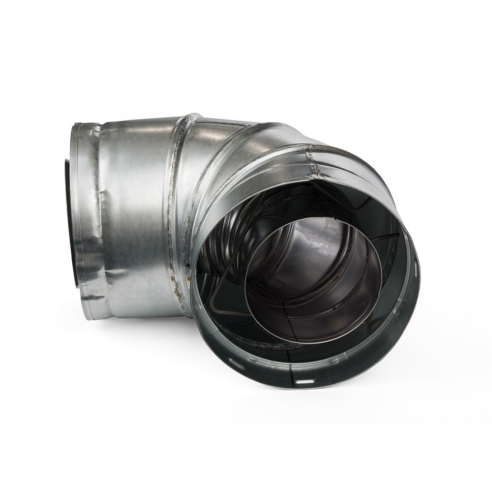 Majestic 90 degree SLP direct vent elbow