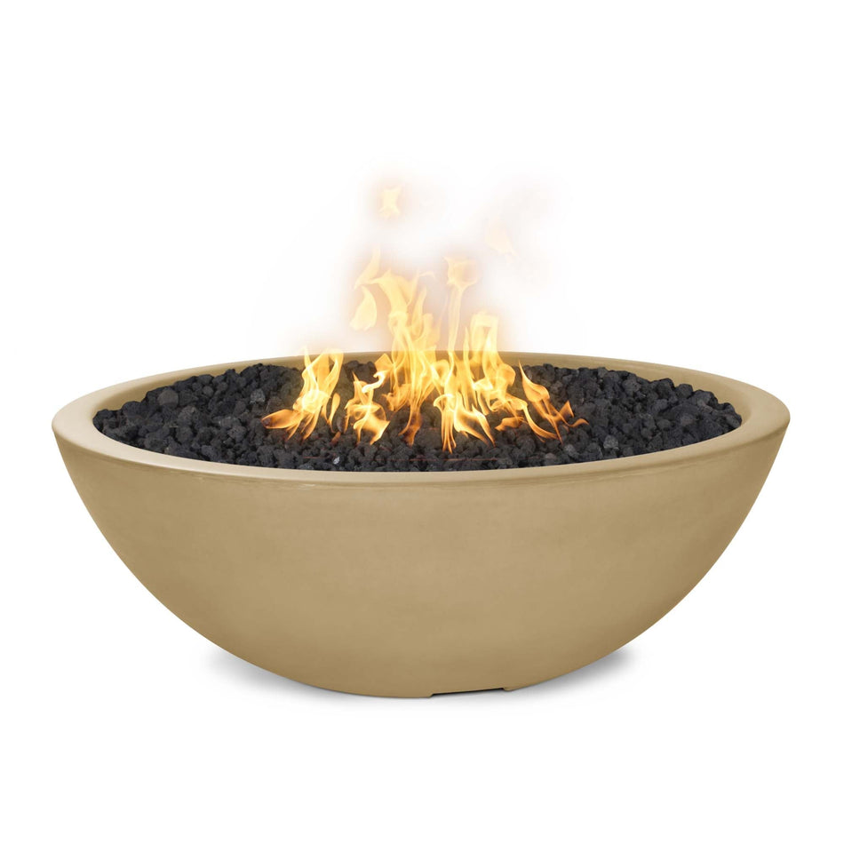 The Outdoor Plus 60" Sedona GFRC Concrete Fire Pit (Brown)
