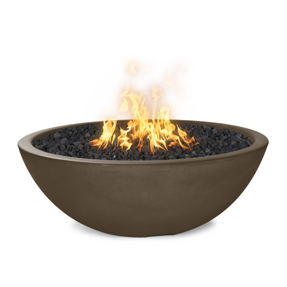 The Outdoor Plus 60" Sedona GFRC Concrete Fire Pit (Chocolate)