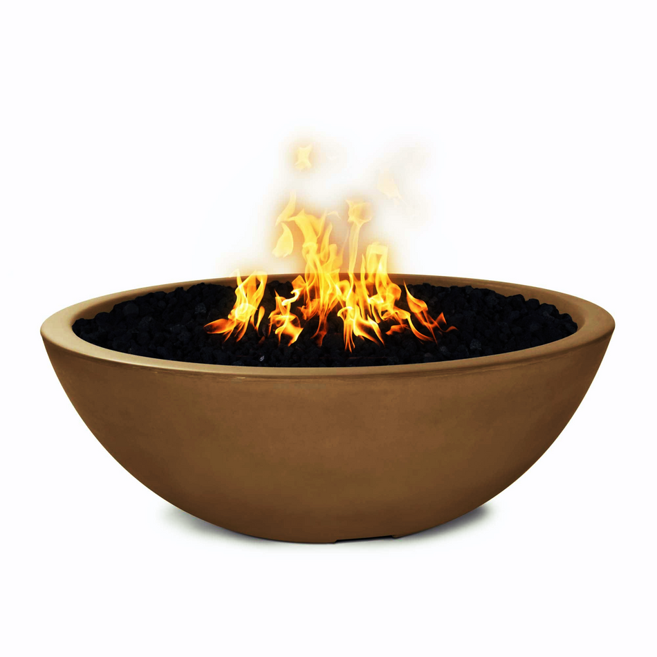 The Outdoor Plus 60" Sedona GFRC Concrete Fire Pit (Metallic Copper)
