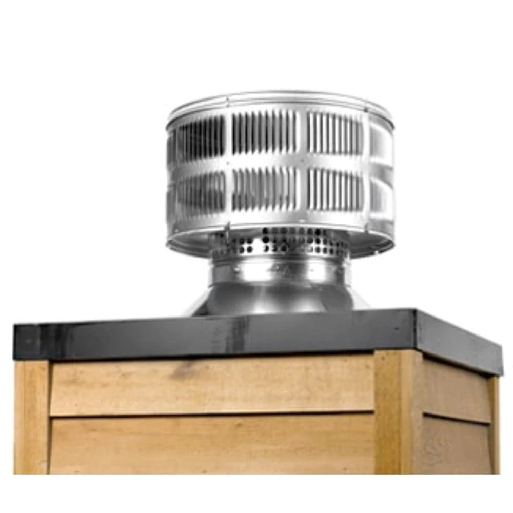 Majestic SL1100 round termination cap with storm collar