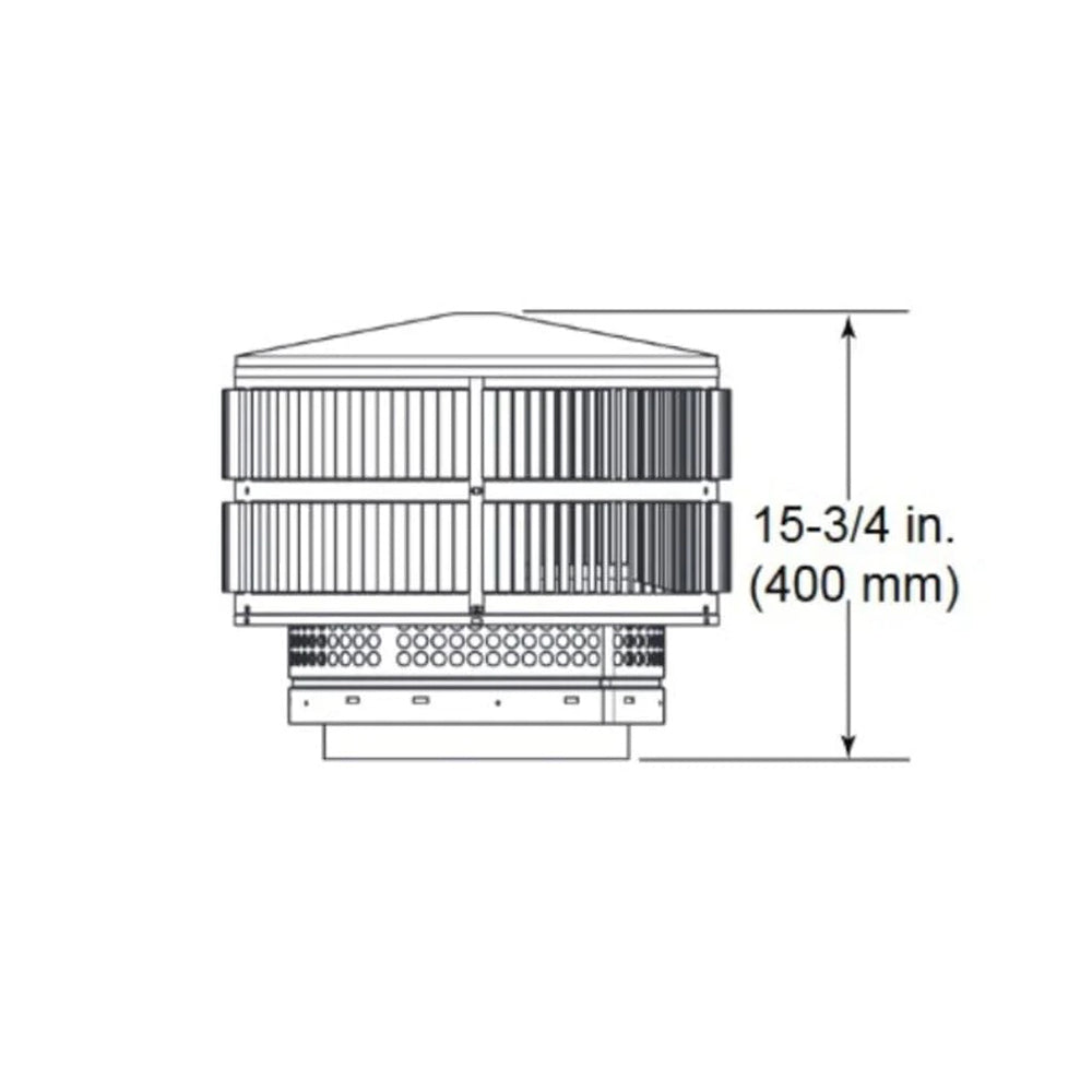 Majestic SL1100 round termination cap, second view